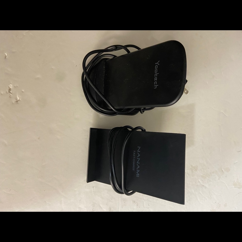 Two Wireless cell phone charges
